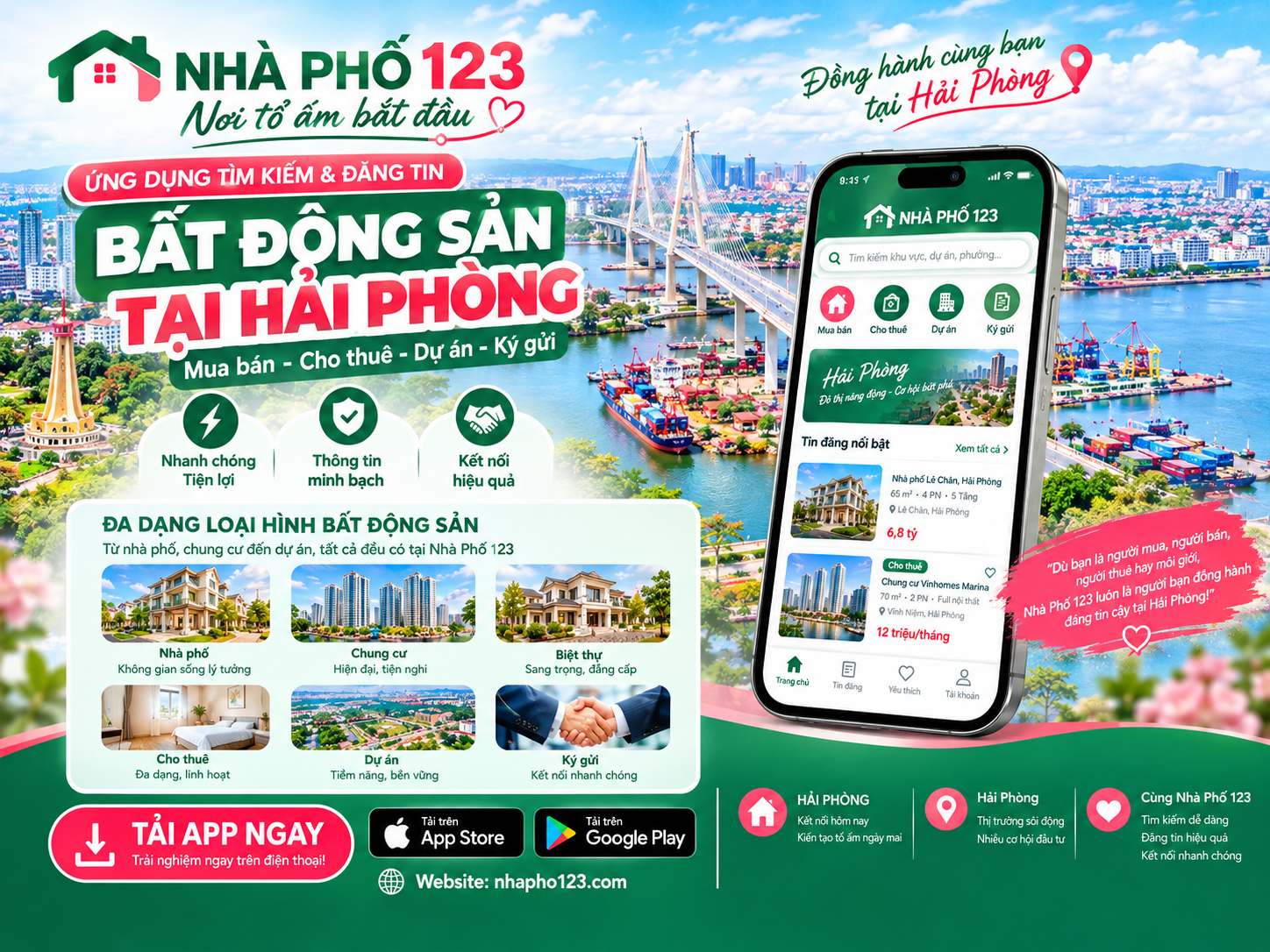 Nhà Phố 123  Hải Phòng – App Tìm Kiếm Bất Động Sản